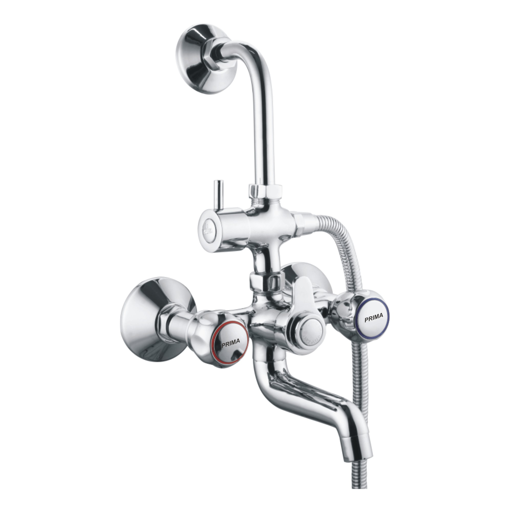 C.P Wall Mixer 3 in 1 With Bend Set Tel shower